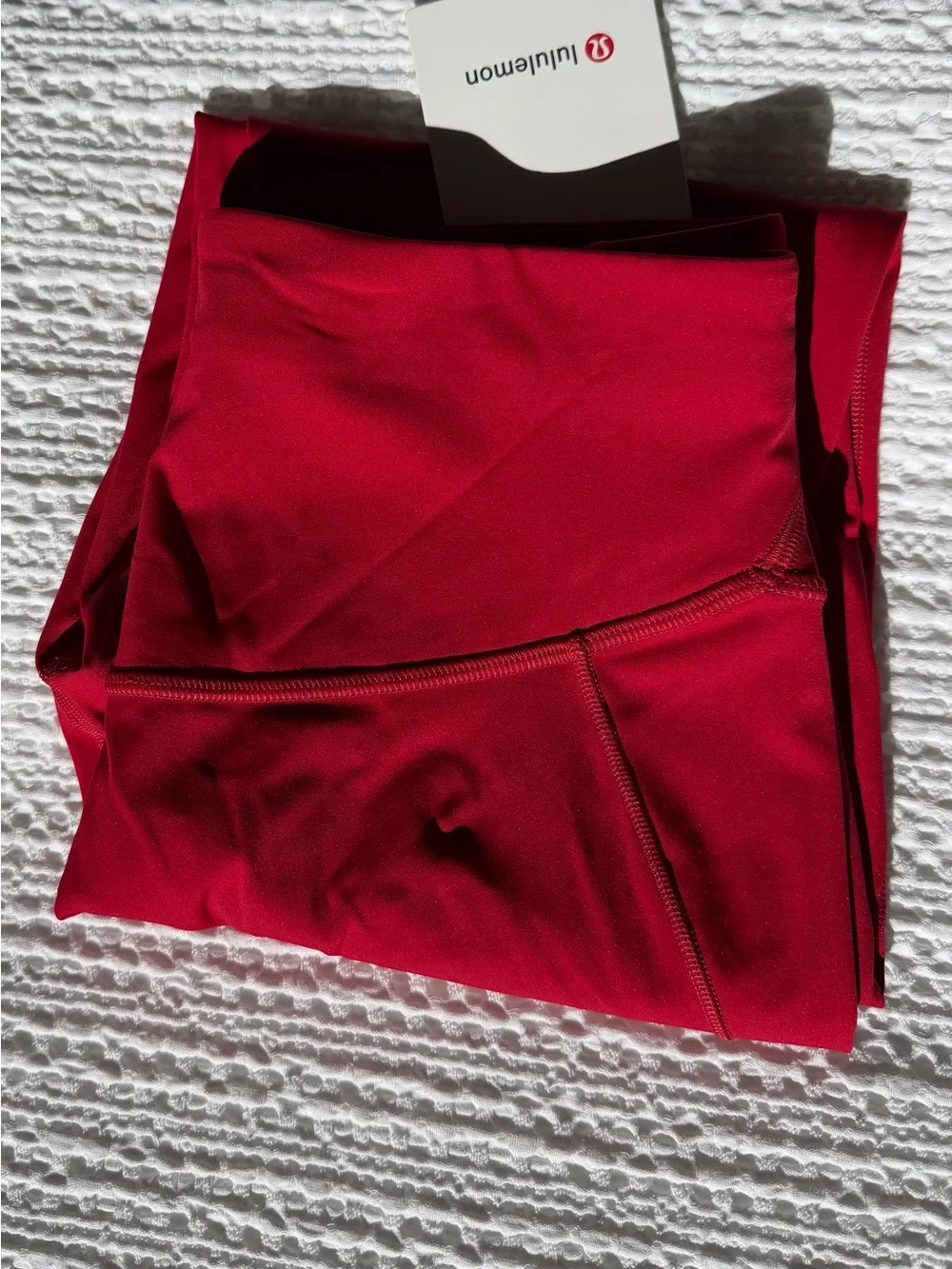 lululemon athletica Red Athletic Leggings
